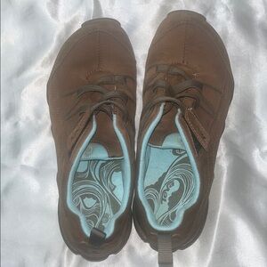 Teva Women's Brown Sneakers with Blue Interior